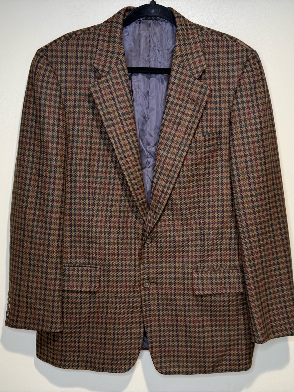 Vintage Hickey Freeman Nordstrom Canterbury Sports Coat - gun plaid check 40 REG